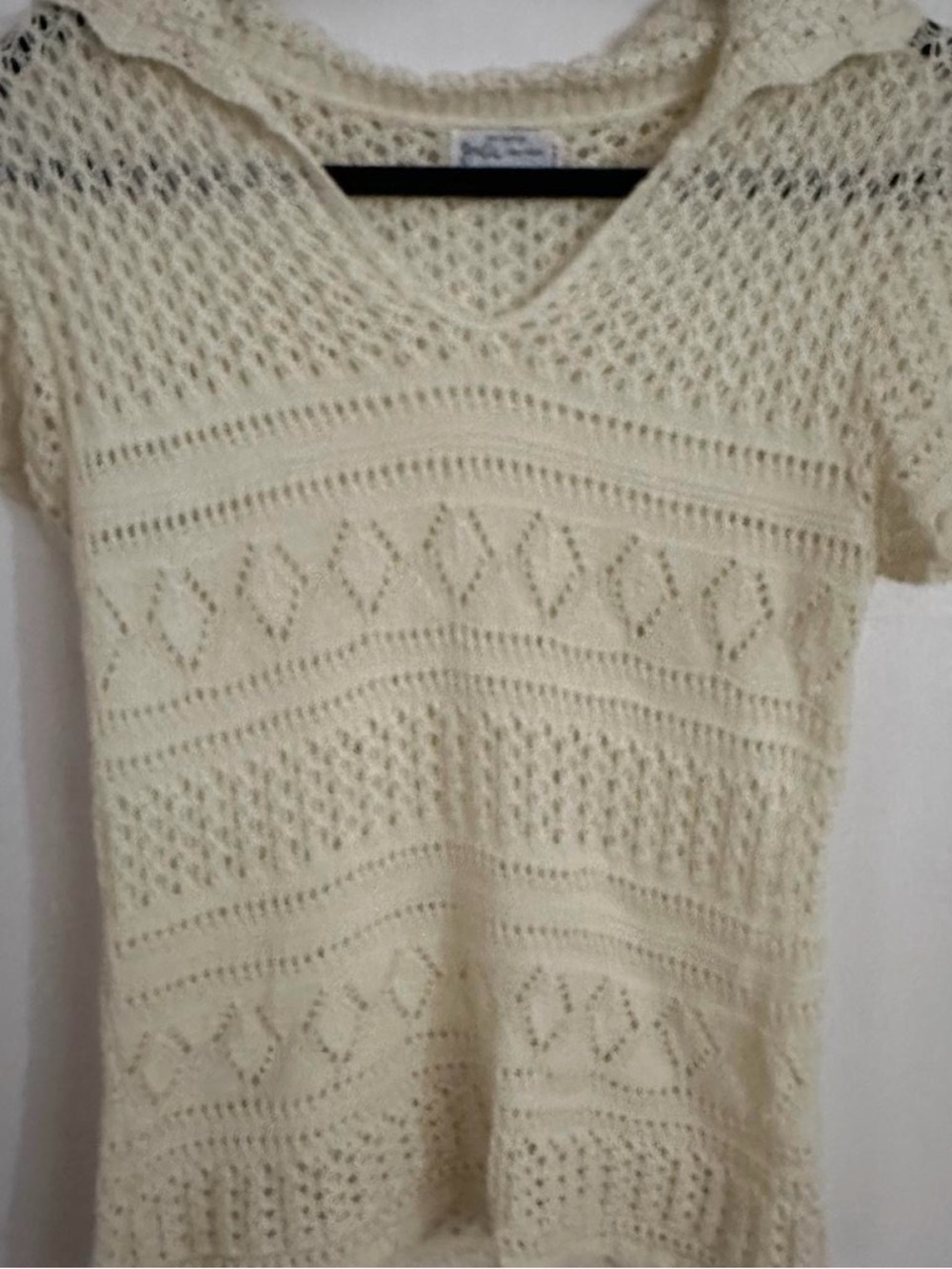 Vintage 1970s Jolie Knitwear Crochet Top